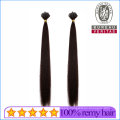 Silk Straight Natural Long 20inch Remy Human Virgin Hair Extension V Tip Hair